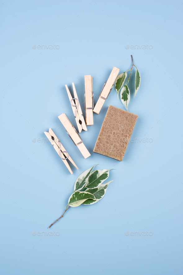 Zero waste natural soap and clothes pin