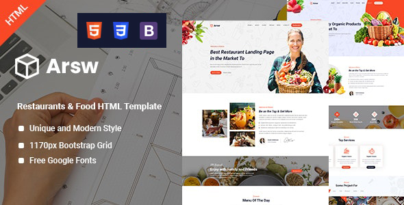 Arsw - Restaurant HTML Template