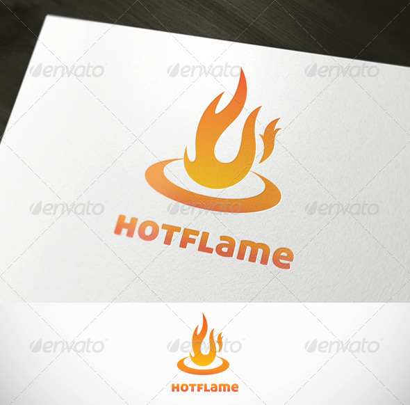 Hot Flame Fire Premium Logo Template