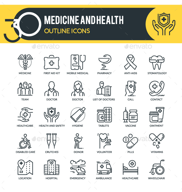 [DOWNLOAD]Medicine Outline Icons