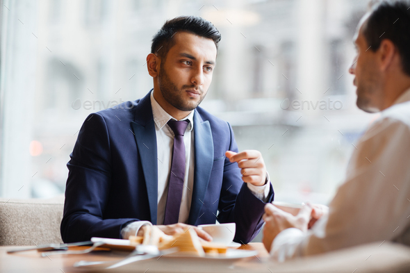 Appointment in cafe - Stock Photo - Images