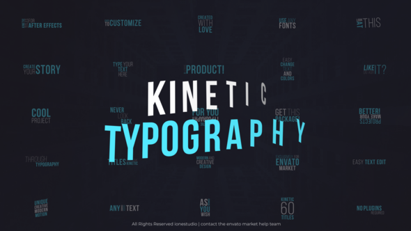 Kinetic Typography - VideoHive 30634528