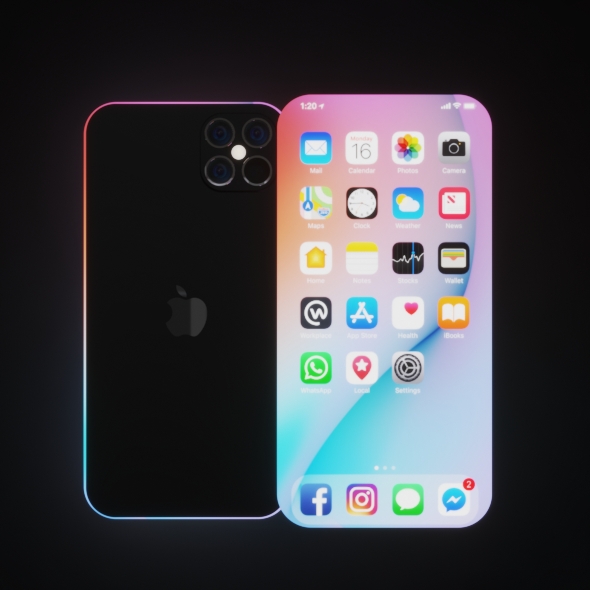 iPhone 13 Concept Design by FaceExtrude | 3DOcean