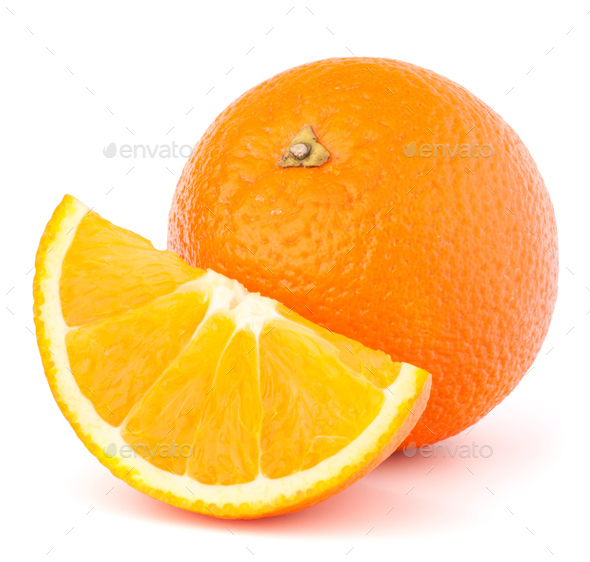 Whole Orange Fruit And His Segment Or Cantle Stock Photo By Natika