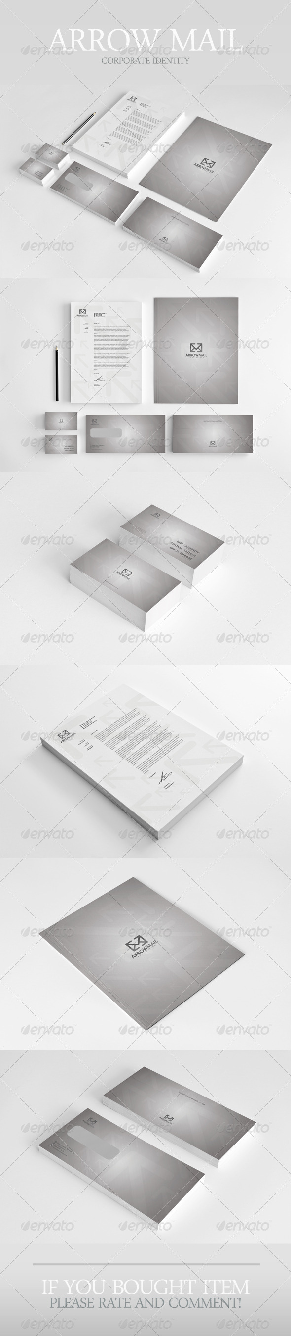 Arrow Mail Corporate Identity - Stationery Print Templates
