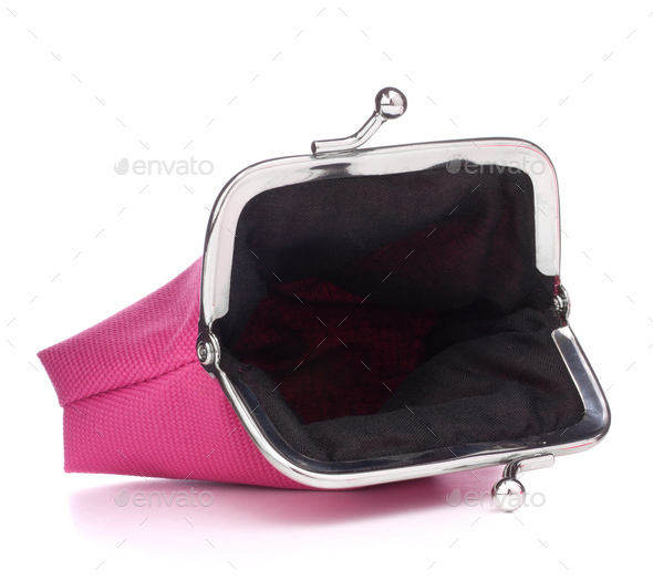 Empty open purse Stock Photo by natika | PhotoDune