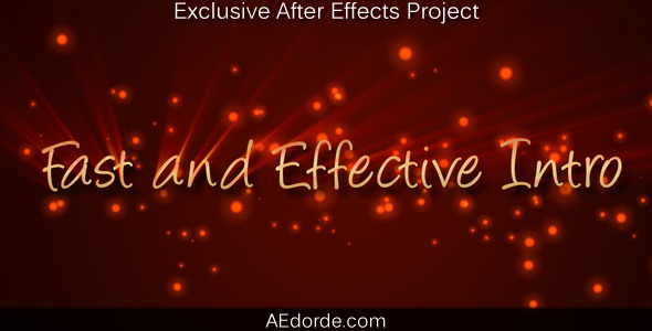 Fast and effective - VideoHive 60062