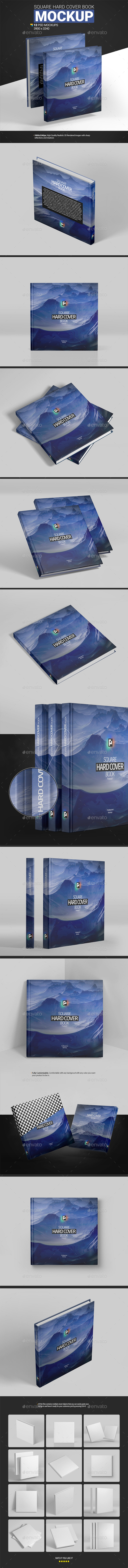 Download Square Hard Cover Book Mockup By Pixelica21 Graphicriver