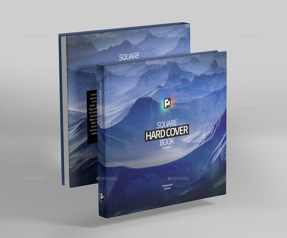 Download Square Hard Cover Book Mockup By Pixelica21 Graphicriver