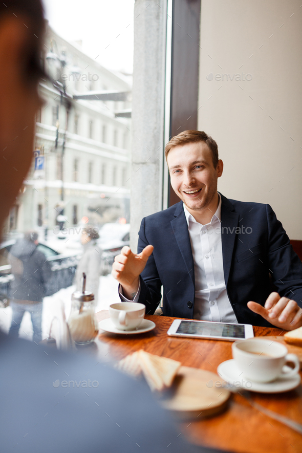 Appointment in cafe - Stock Photo - Images
