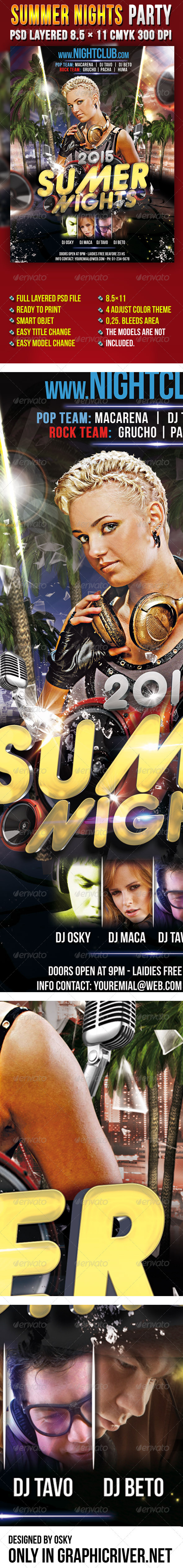 Summer Nights Party - Clubs & Parties Events
