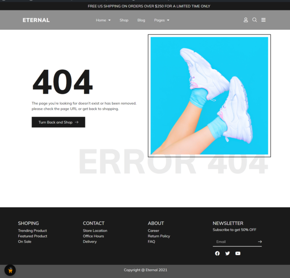 Eternal - Ecommerce Elementor Template Kit