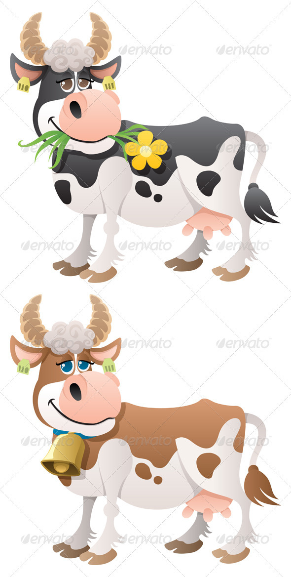 Cow - Characters Vectors