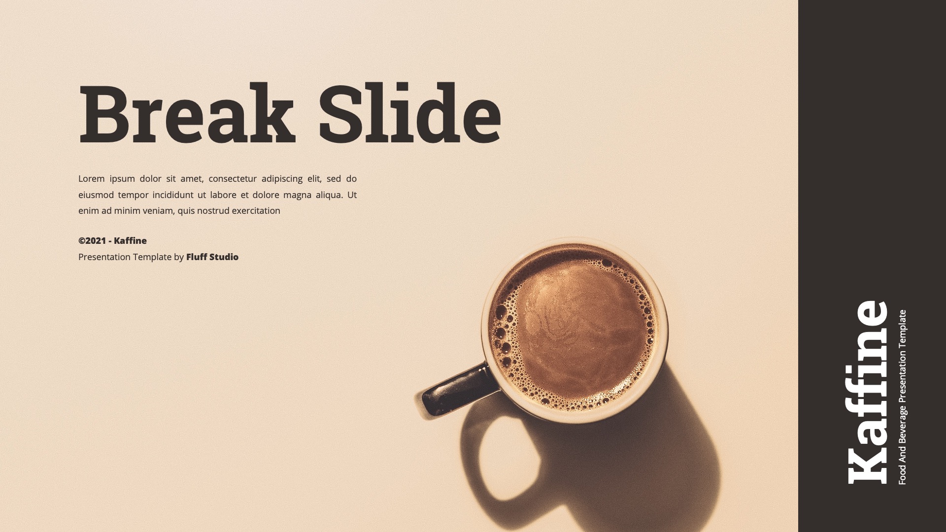 Kaffine - Coffee Shop Keynote Template, Presentation Templates ...