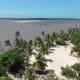 Brazilian landmark rainwater lakes and sand dunes. Lencois Maranhenses Brazil. - VideoHive Item for Sale