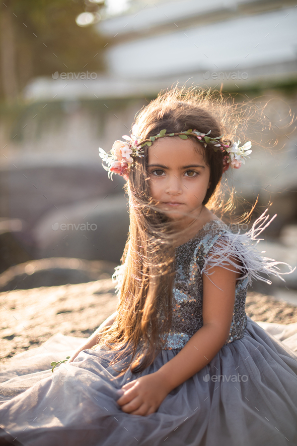 Adorable Girl Flowers Image & Photo (Free Trial) | Bigstock