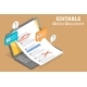 3D Isometric Flat Vector Conceptual Illustration