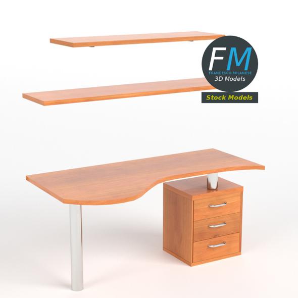 Desk with drawers - 3Docean 18913759