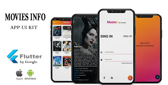 Movies Info App  Flutter UI