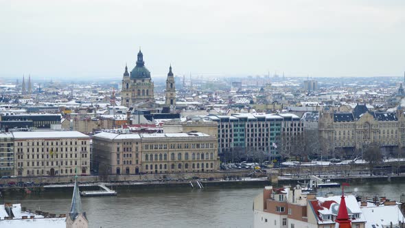 View From the Hill to the City of Budapest