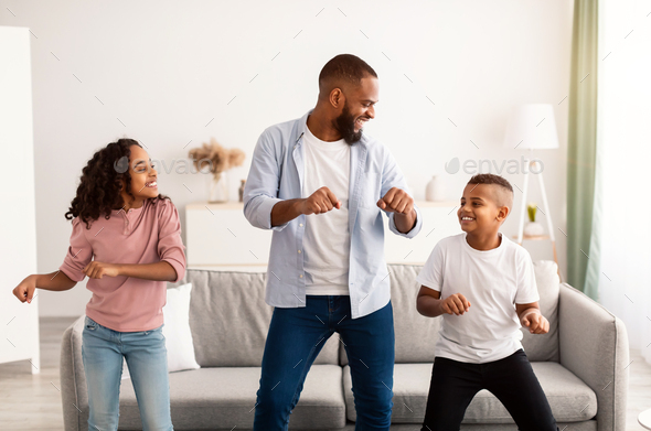 children dancing to music