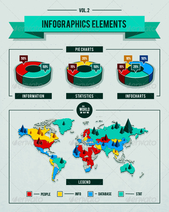 Vector set of infographics elements - Infographics