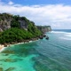 Aerial View of Suluban Beach (Secret Beach) at Uluwatu Surf Point, Bali, Indonesia - VideoHive Item for Sale