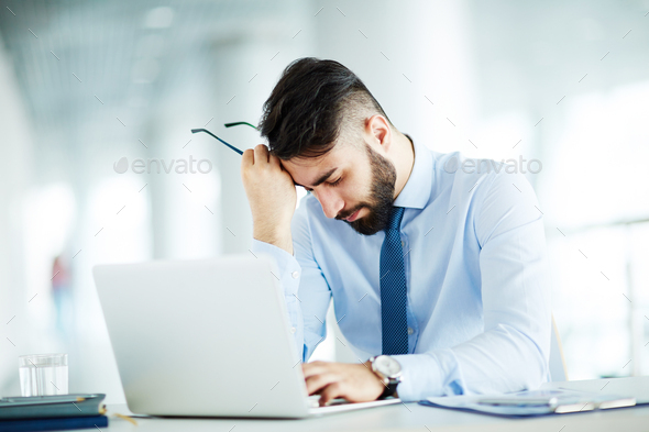 Unhappy manager - Stock Photo - Images