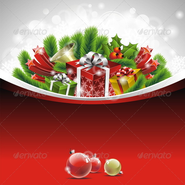 Vector illustration on a Christmas theme. - Christmas Seasons/Holidays