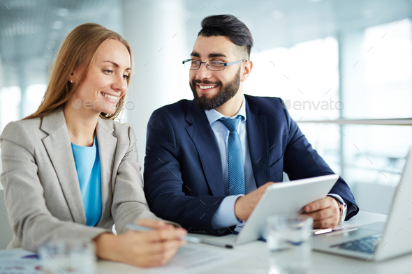Sharing opinions - Stock Photo - Images