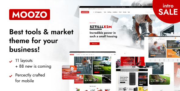 Moozo – Tools WooCommerce Theme