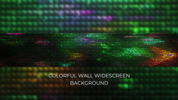 Colorful LED Wall Widescreen