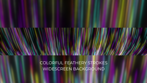 Colorful Feathery Strokes Widescreen