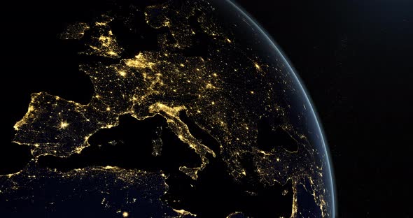 European and Asia at Night alt