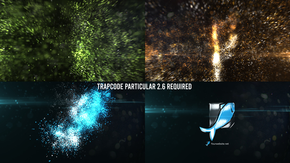 Glowing Particles Logo Reveal 41