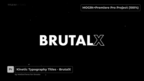 Kinetic Titles - BrutalX \ Premiere Pro