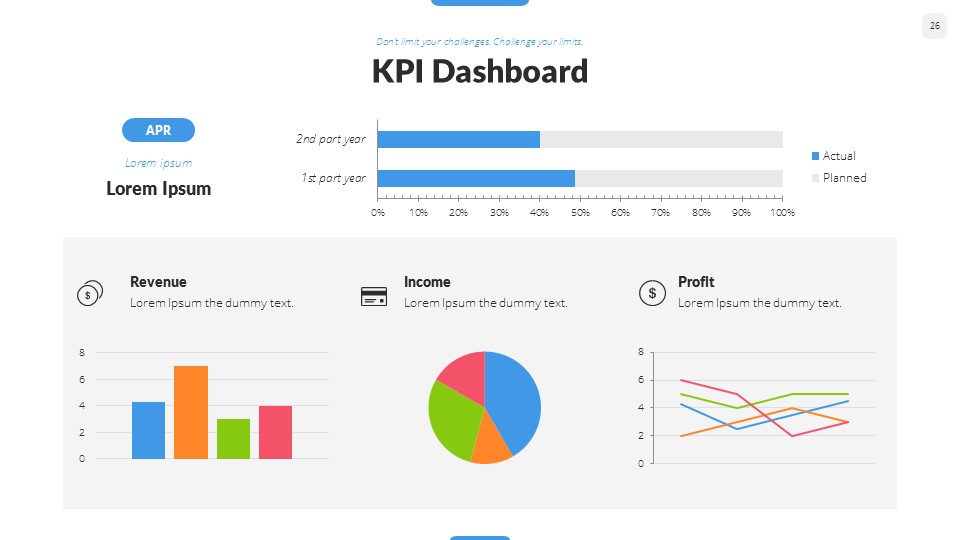 Key Dashboard PowerPoint Presentation Template, Presentation Templates