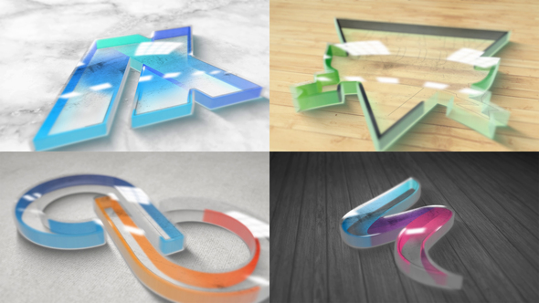 Perspex Plastic Logo Reveal Video Displays template preview