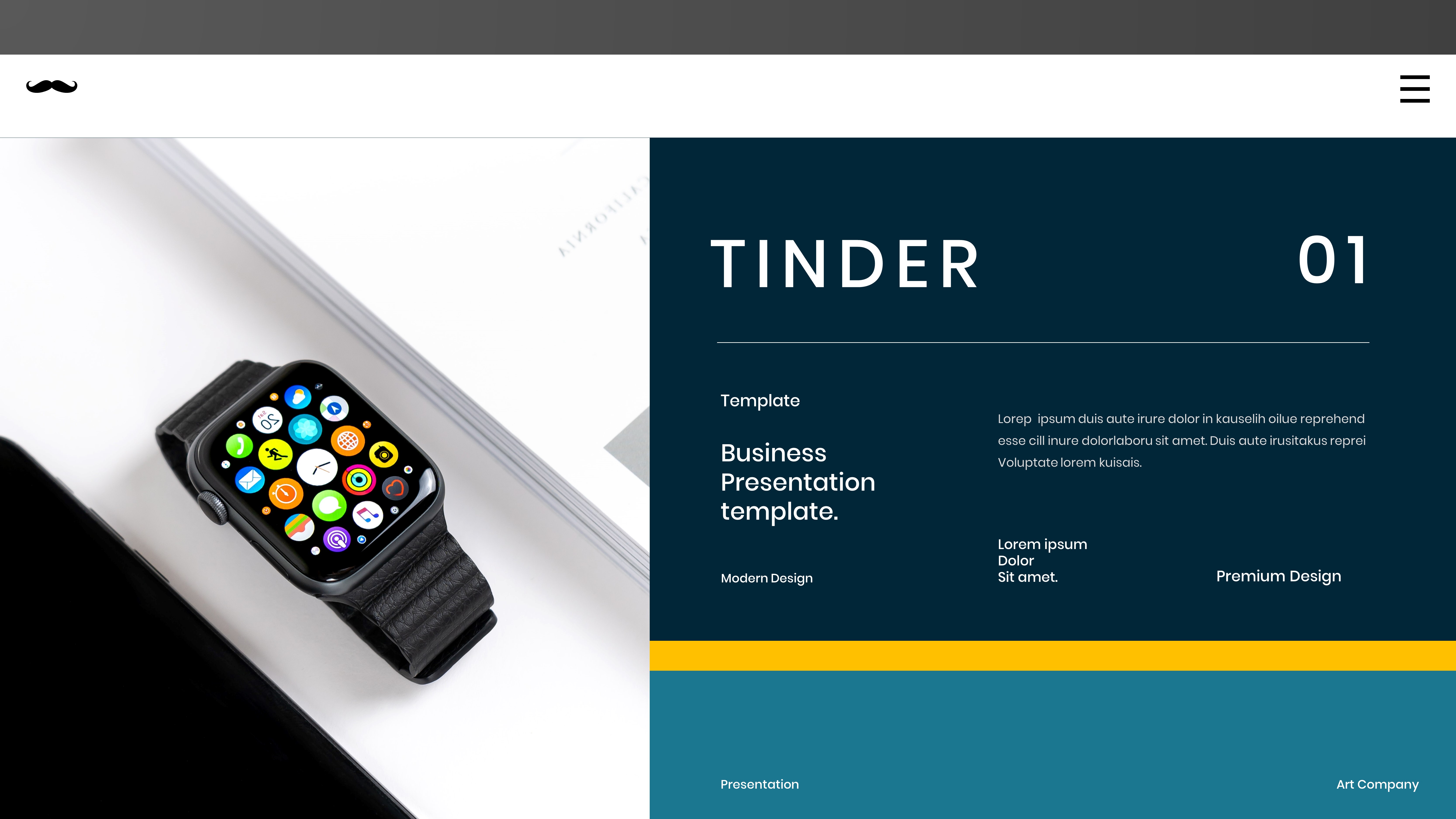 Tinder Business Google Slides Template by CreativeGraphs GraphicRiver