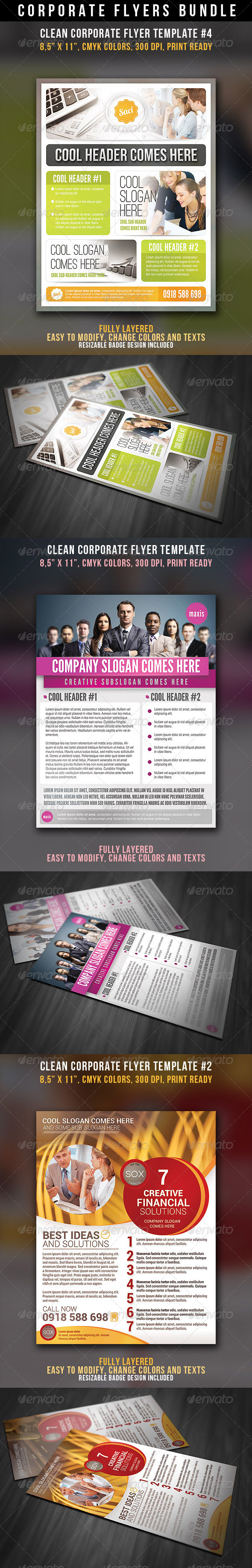 Corporate Business Flyers Bundle - Corporate Flyers