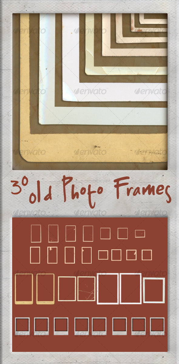 30 Old Photo Frames - Miscellaneous Photo Templates