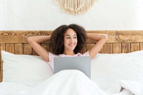 New normal, work in bed and rest during remote job or study