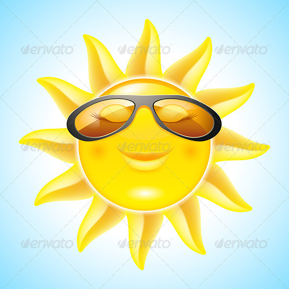 Smiling Sun - Characters Vectors