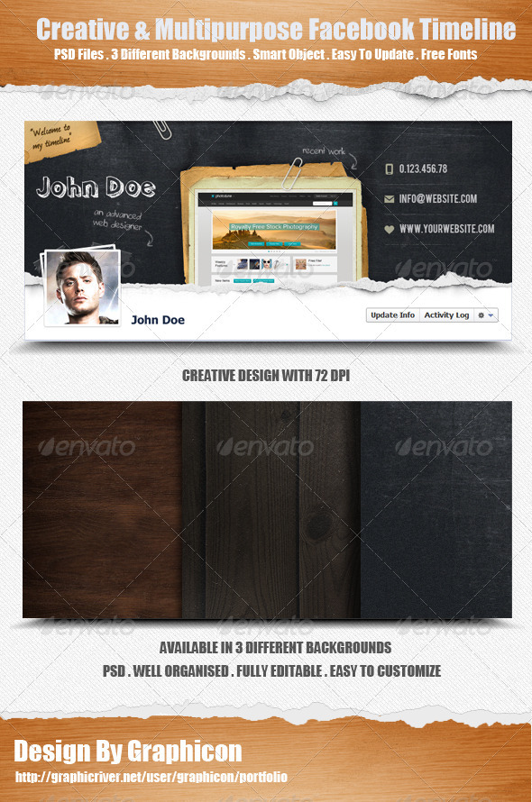 Creative & Multi-purpose Facebook Timeline Cover - Facebook Timeline Covers Social Media