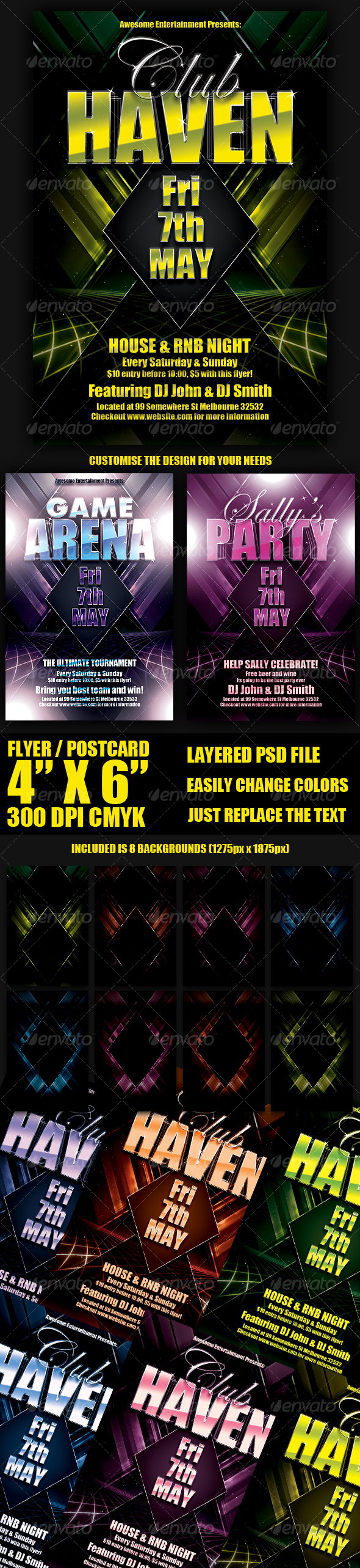Modern Flyer Template - Clubs & Parties Events