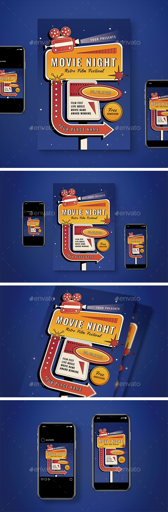 [DOWNLOAD]Movie Night Flyer Pack