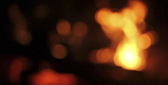 Fire Out Of Focus Bokeh , Stock Footage | VideoHive