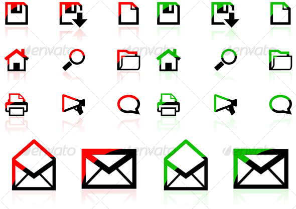 Red Green Icons