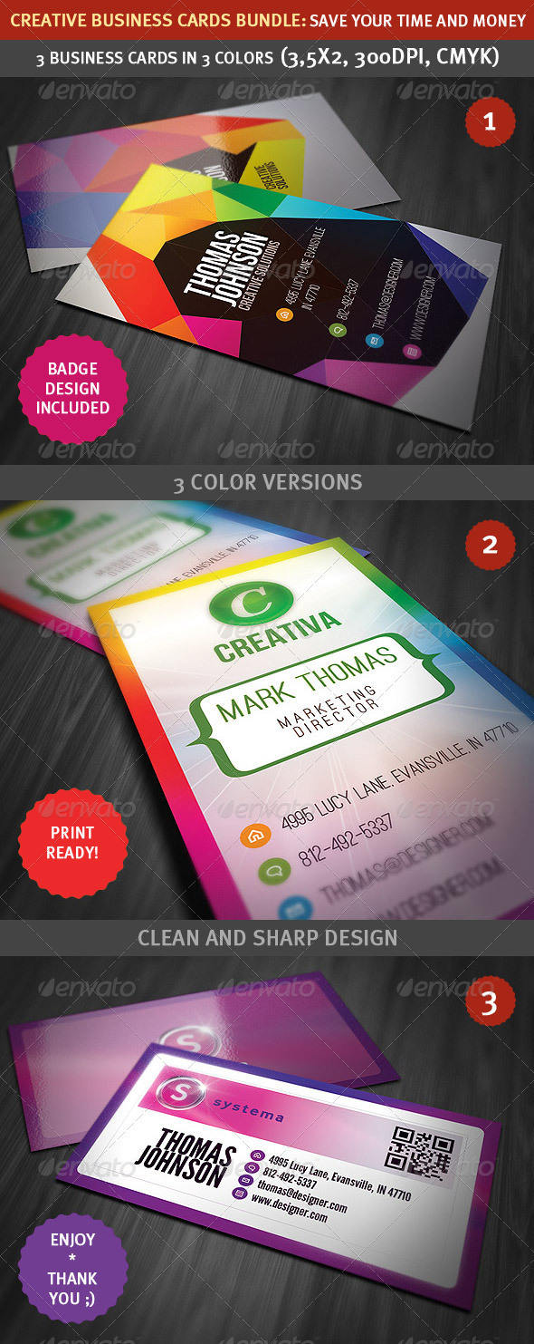 Creative Business Cards Bundle - Creative Business Cards