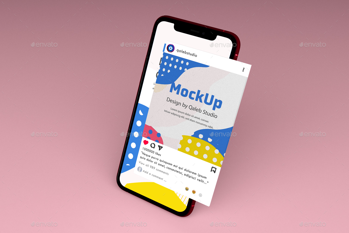 Insta & Phone Mockup, Graphics 